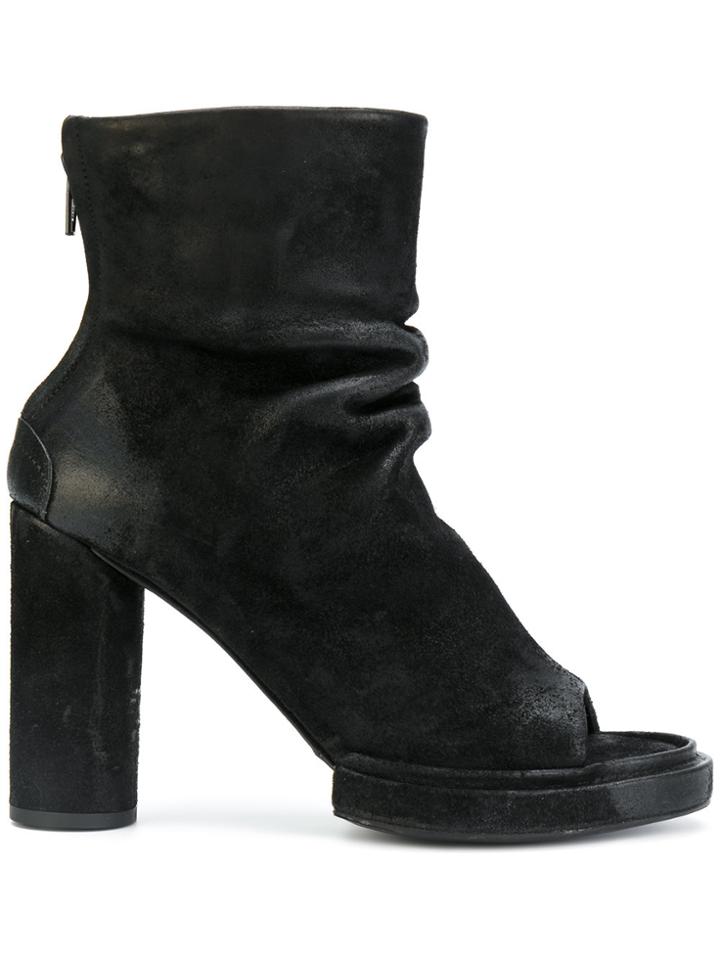 The Last Conspiracy Open-toe Ankle Boots - Black