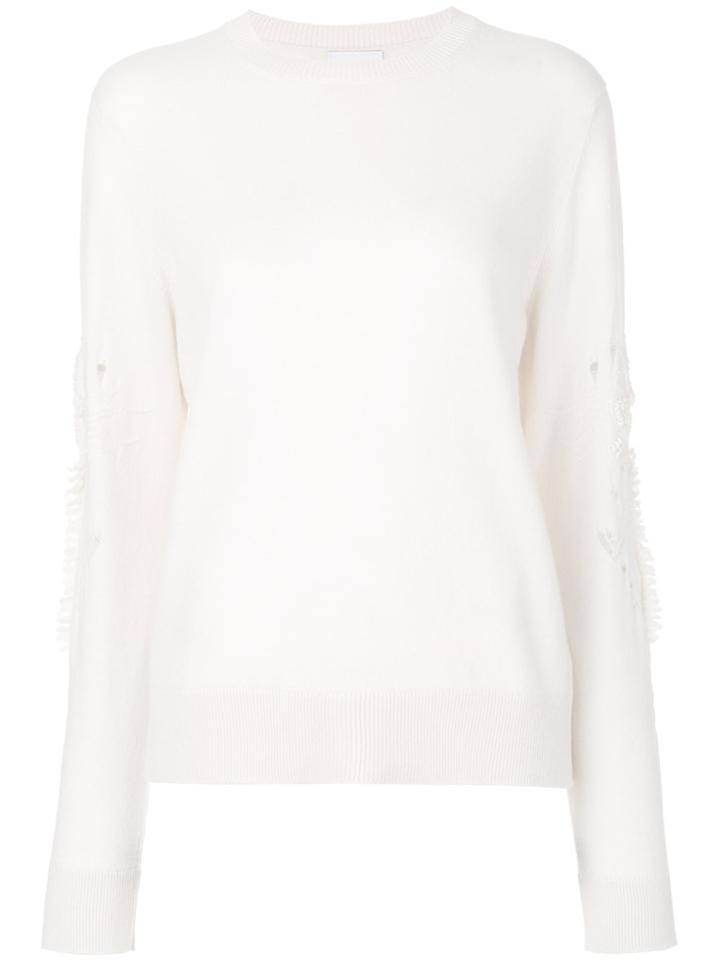 Barrie Round Neck Jumper - White