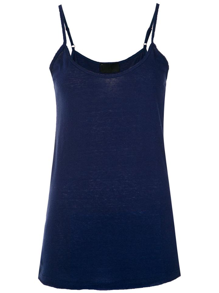 Andrea Bogosian Thin Straps Top - Blue