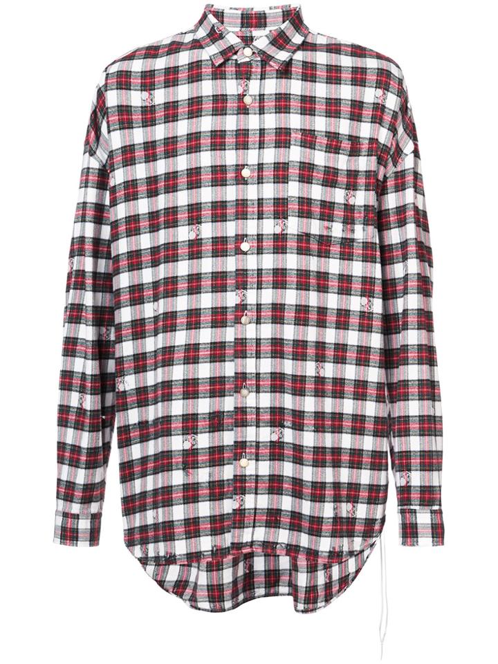 Mastermind Japan Checked Shirt - White