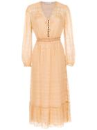 Nk Silk Midi Dress - Orange