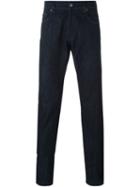 Salvatore Ferragamo Classic Straight Leg Jeans, Men's, Size: 48, Blue, Cotton
