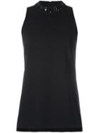 Michael Michael Kors Embellished Split Hem Tunic, Women's, Size: Xs, Black, Synthetic Resin/polyester/spandex/elastane/viscose