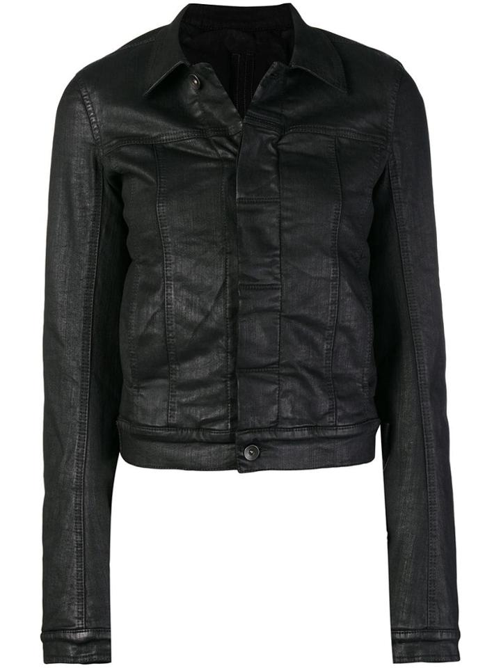 Rick Owens Drkshdw Cropped Fitted Jacket - Black