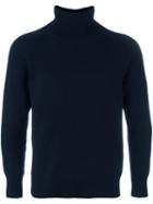 Barena Turtleneck Sweater, Men's, Size: Small, Blue, Cashmere/virgin Wool