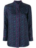 Shanghai Tang Bird Print Shirt - Blue