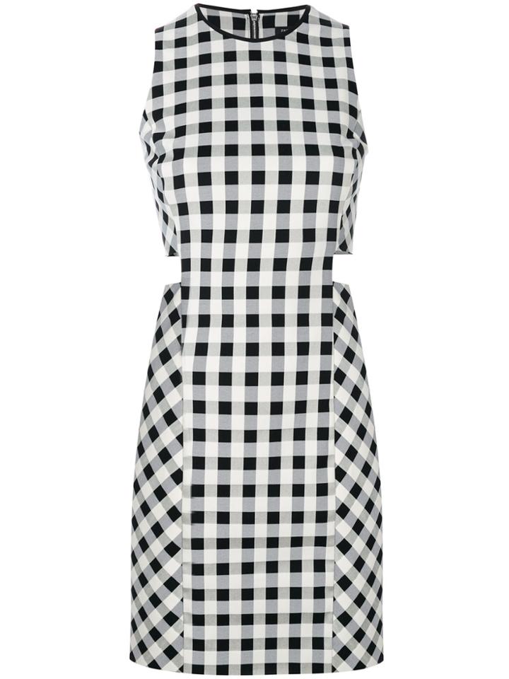 Rag & Bone Gingham Cut-out Mini Dress - Black