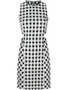 Rag & Bone Gingham Cut-out Mini Dress - Black