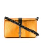 Reinaldo Lourenço Metallic Crossbody Bag, Women's, Yellow/orange