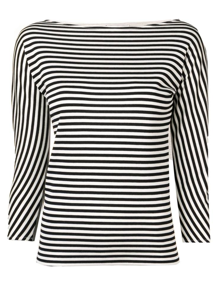 Stefano Mortari Striped Top - Black