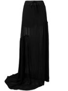 Ann Demeulemeester Ruched Skirt - Black
