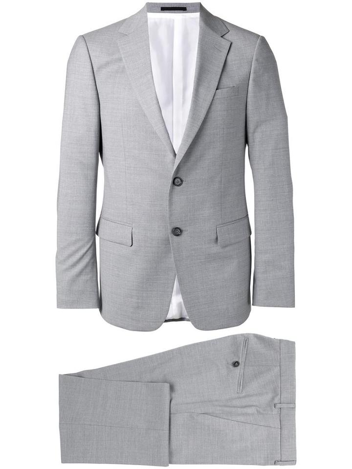 Z Zegna Two-piece Formal Suit, Men's, Size: 48, Grey, Wool/cupro