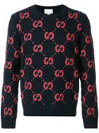 Gucci Gucci Gg Knitted Sweater - Black