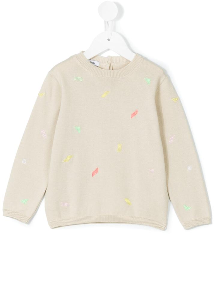 Knot - Embroidered Sweater - Kids - Cotton - 6 Yrs, Nude/neutrals