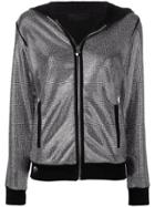 Philipp Plein Crystal Zipped Hoodie - Black