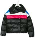 Diesel Kids Striped Padded Jacket - Black