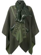 Moncler Padded Scarf Poncho - Green