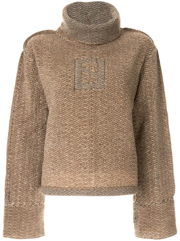 Fendi Pre-owned Long Sleeve Top - Brown