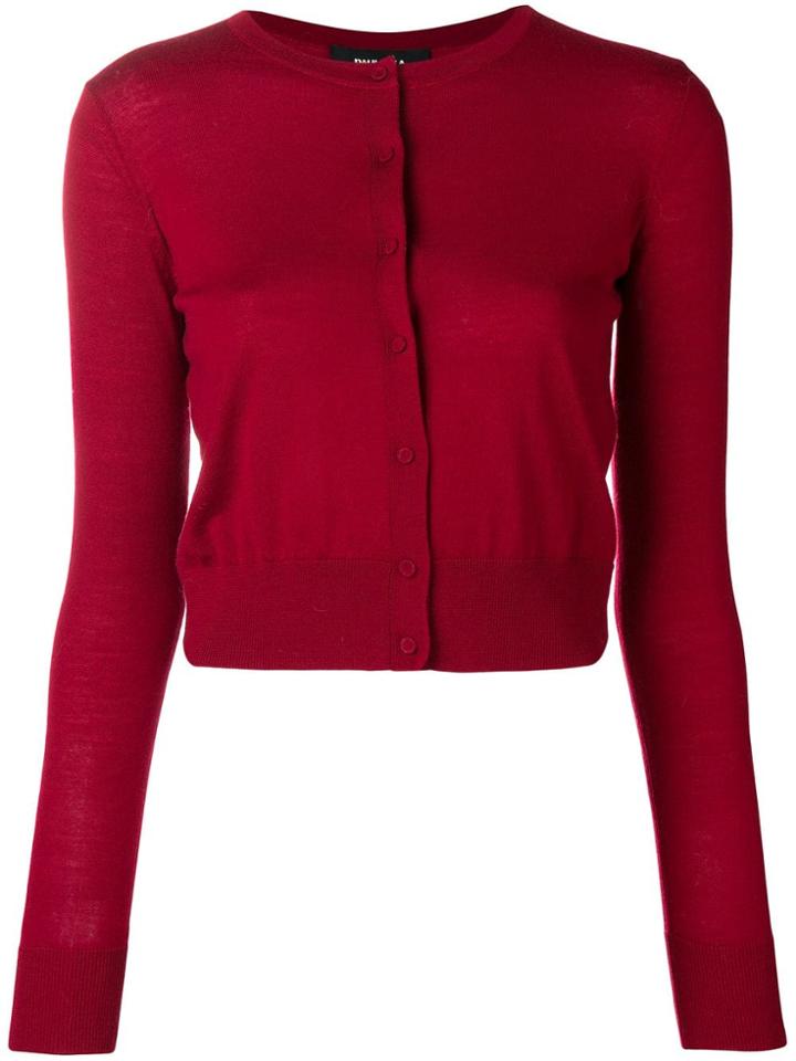 Paule Ka Cropped Cardigan - Red