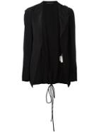 Yohji Yamamoto Vintage Cord Lace-up Blazer, Women's, Size: 3, Black