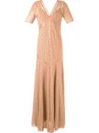 Emannuelle Junqueira Lace Party Dress, Women's, Size: 42, Nude/neutrals, Cotton/polyamide