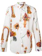Paul Smith Floral Shirt, Men's, Size: Xl, White, Cotton