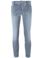 Dsquared2 'kenny Twist' Medium Waist Jeans, Women's, Size: 42, Grey, Cotton/polyester/spandex/elastane/spandex/elastane