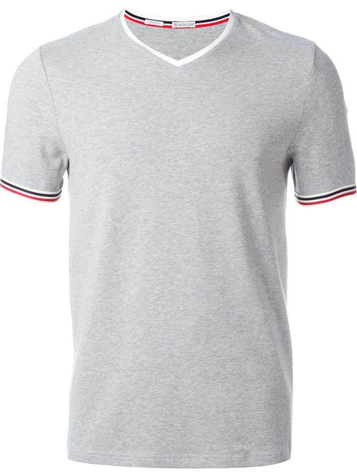 Moncler Striped Trim T-shirt