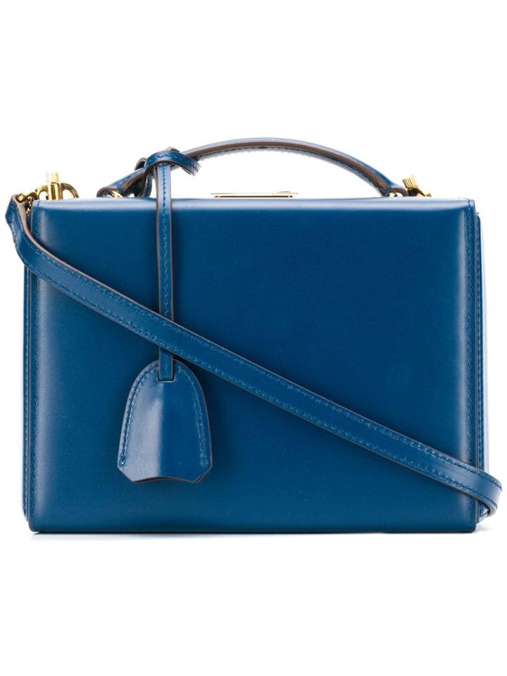 Mark Cross Small Box Bag - Blue