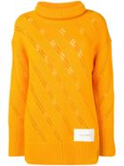 Calvin Klein Oversized Roll Neck Sweater - Yellow