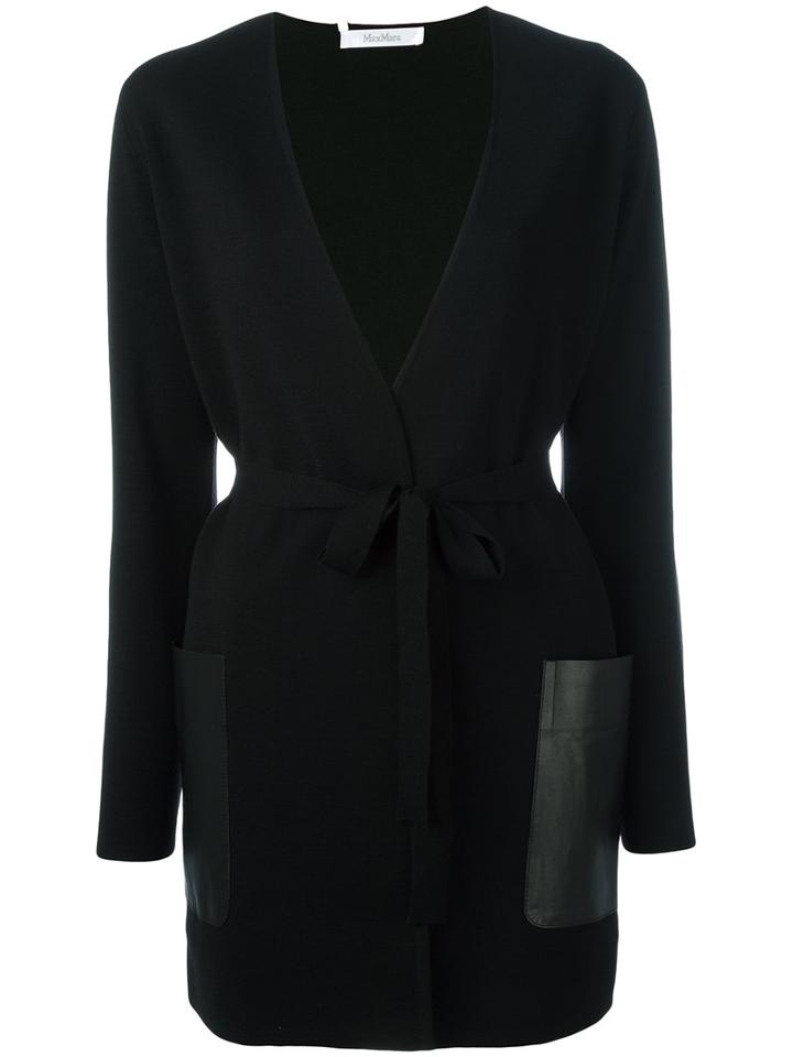 Max Mara 'saluto' Cardigan, Women's, Size: Xl, Black, Virgin Wool