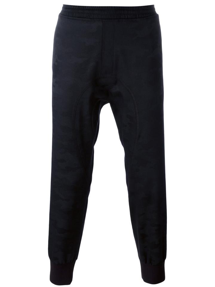 Neil Barrett Tracksuit Trousers, Men's, Size: 46, Black, Cotton/polyamide/polyurethane/wool