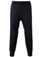 Neil Barrett Tracksuit Trousers, Men's, Size: 46, Black, Cotton/polyamide/polyurethane/wool