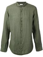 Longsleeve Button-up Shirt - Men - Cotton - 50, Green, Cotton, Costumein