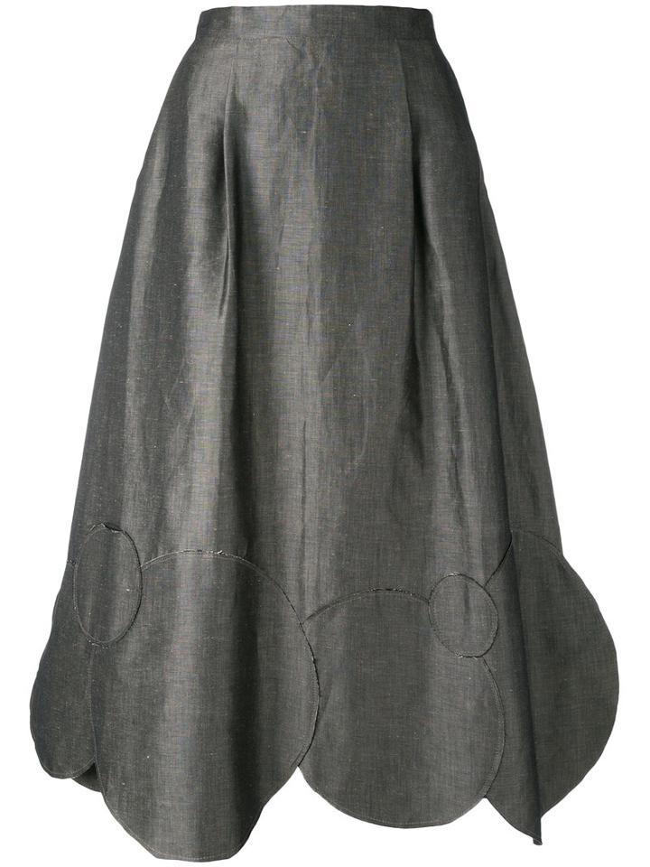 Société Anonyme Circles Skirt, Women's, Size: 44, Grey, Cotton/linen/flax