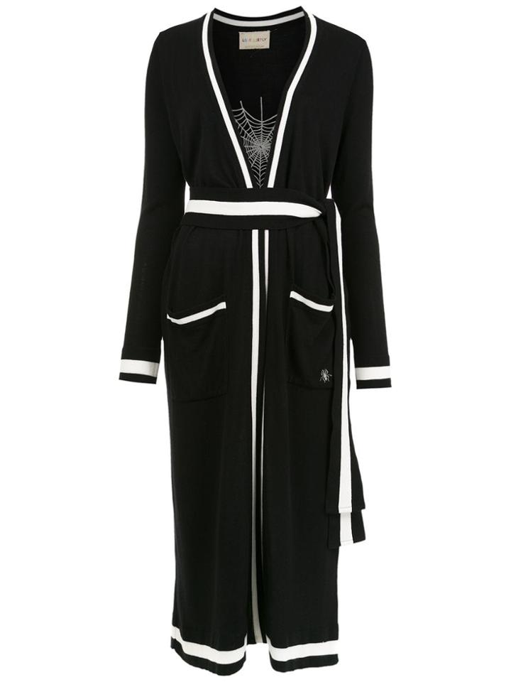 Andrea Bogosian Long Knitted Coat - Black