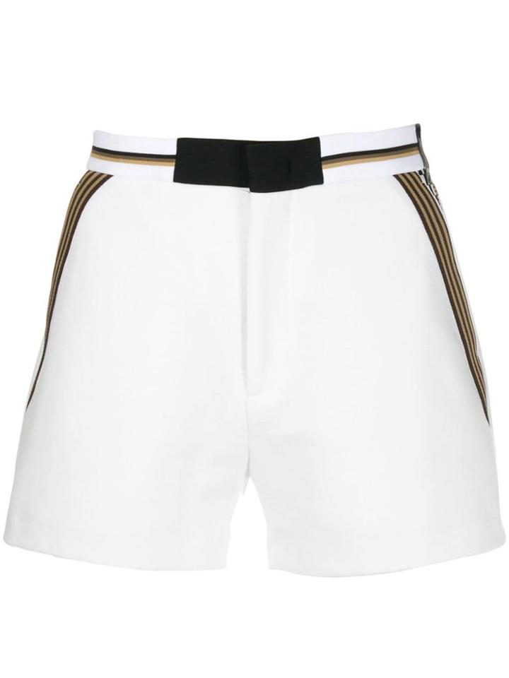 Fendi Checked Pocket Shorts - White