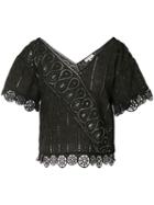 Opening Ceremony - Broderie Anglaise Blouse - Women - Cotton - 2, Black, Cotton