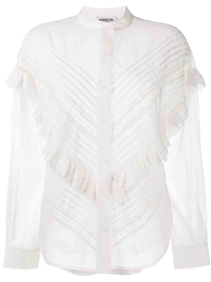 Essentiel Antwerp Ruffle-trimmed Shirt - White