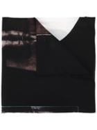 Givenchy Christ Print Scarf, Men's, Black, Silk/cotton