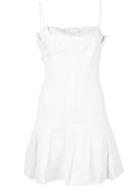 Amur Fitted Panelled Dress - White