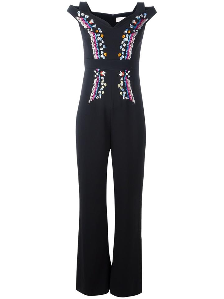 Peter Pilotto Cady Embroidered Jumpsuit - Black