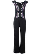 Peter Pilotto Cady Embroidered Jumpsuit - Black
