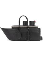 Thom Browne - Boat-shaped Tote Bag - Men - Leather - One Size, Black, Leather
