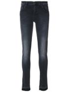 Versace Jeans - Skinny Jeans - Women - Cotton/spandex/elastane - 28, Grey, Cotton/spandex/elastane
