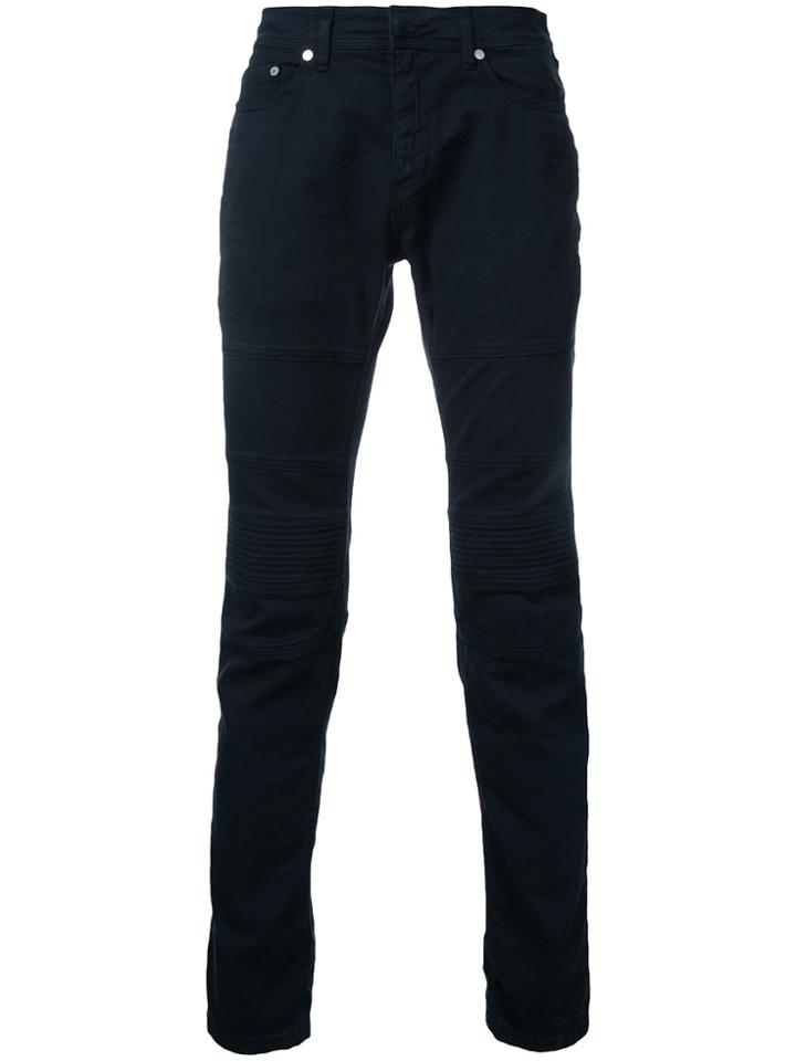 Neil Barrett Ribbed Knee Jeans - Blue