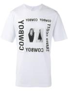 Helmut Lang Cowboy Print T-shirt, Men's, Size: Small, White, Cotton/modal