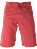 Jacob Cohen Chino Shorts, Men's, Size: 31, Red, Cotton/spandex/elastane