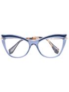Miu Miu Eyewear Cat-eye Glasses - Blue
