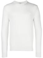 Saint Laurent Slim Fit Crewneck Sweater - White